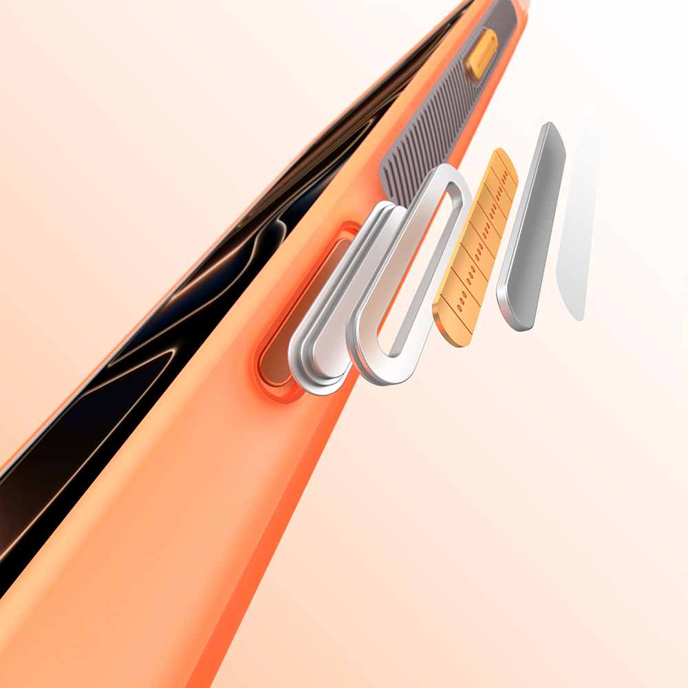 Apple iPhone 17 Pro Uyumlu Kılıf M-safe Şarj Özellikli Standlı Airbag Tasarımlı Mutural Air Shield Serisi Kapak - 2