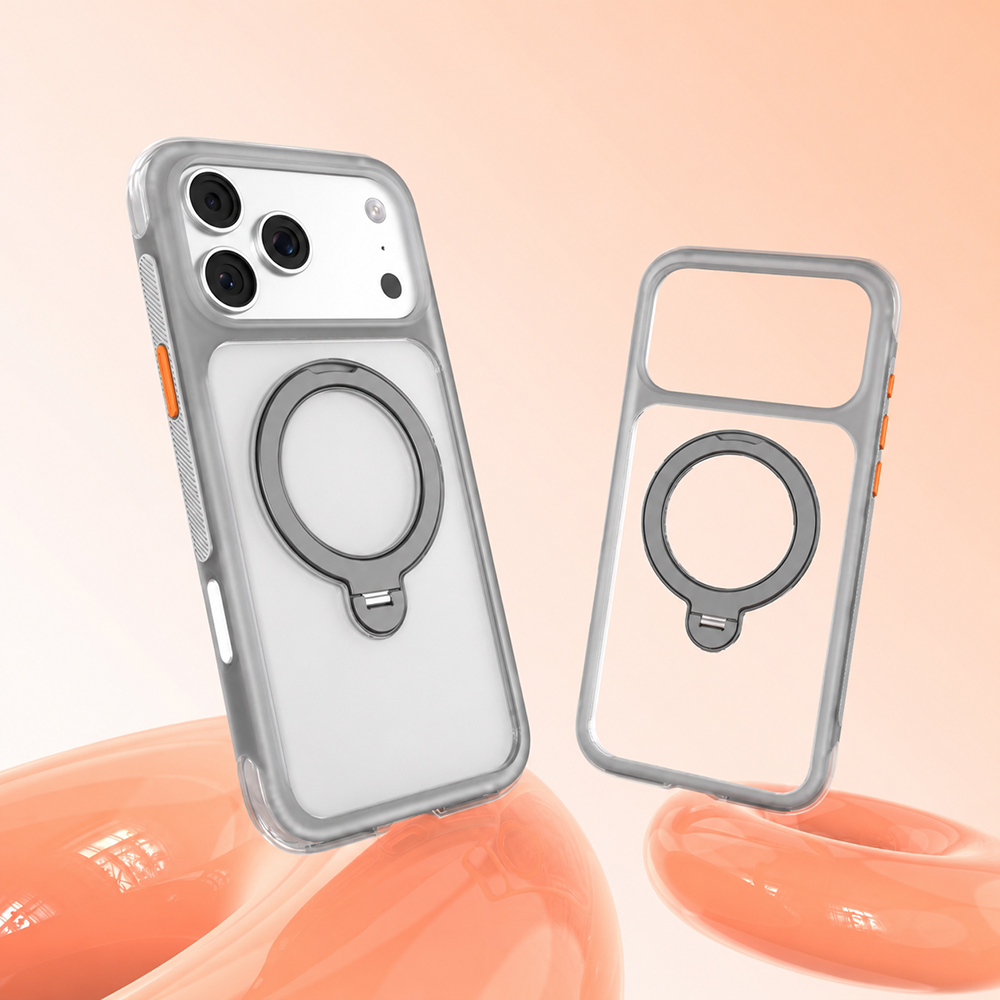 Apple iPhone 17 Pro Max Uyumlu Kılıf M-safe Şarj Özellikli Standlı Airbag Tasarımlı Mutural Air Shield Serisi Kapak - 1