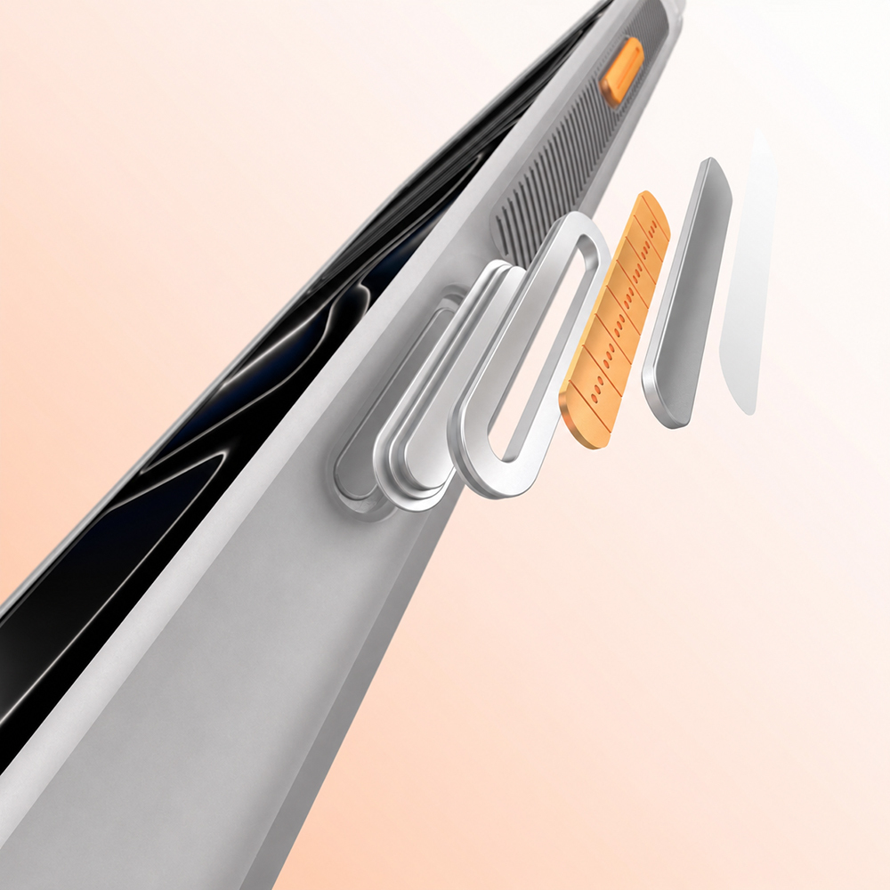 Apple iPhone 17 Pro Max Uyumlu Kılıf M-safe Şarj Özellikli Standlı Airbag Tasarımlı Mutural Air Shield Serisi Kapak - 2