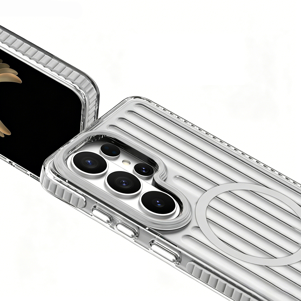 Samsung Galaxy S26 Ultra Uyumlu Kılıf M-safe Şarj Özellikli Oyuklu Tasarım Mutural Luggage Serisi Kapak - 2