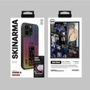 Apple iPhone 15 Pro Max Uyumlu Kılıf SkinArma Holografik Tasarımlı Standlı Deri Görünümlü Kira Kobai Kapak