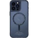 Apple iPhone 15 Pro Max Uyumlu Kılıf SkinArma Şeffaf Magsafe Şarj Özellikli Kado Kartlıklı Saido Kapak