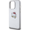 Apple iPhone 15 Pro Uyumlu Kılıf Hello Kitty Orjinal Lisanslı Magsafe Şarj Özellikli Baskı Logolu Uyuyan Kitty Deri Kapak