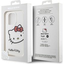 Apple iPhone 15 Pro Uyumlu Kılıf Hello Kitty Orjinal Lisanslı Yazı ve İkonik Logolu Kitty Head Kapak