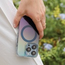 Apple iPhone 15 Pro Uyumlu Kılıf Magsafe Şarj Özellikli Mistik Mor Renkli Coehl Dazze Kapak