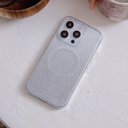 Apple iPhone 15 Pro Uyumlu Kılıf Magsafe Şarj Özellikli Simli Arka Yüzey Coehl Lumino Kapak