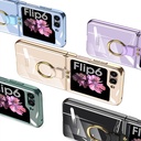 Samsung Galaxy Z Flip 6 Uyumlu Kılıf Zore Yüzüklü Kıpta Kapak - 18