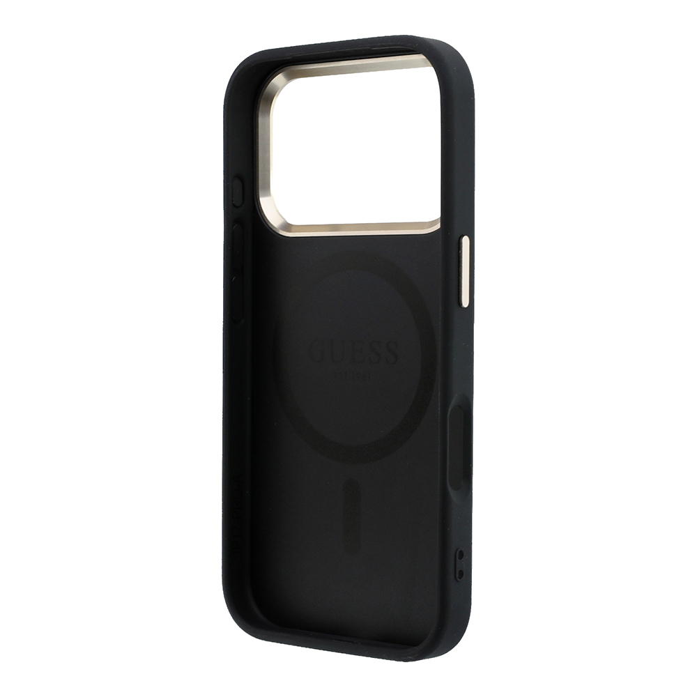 Apple iPhone 17 Pro Uyumlu Kılıf Guess Orjinal Lisanslı M-safe Şarj Özellikli Small 4G Classic Logolu Kapak - 6