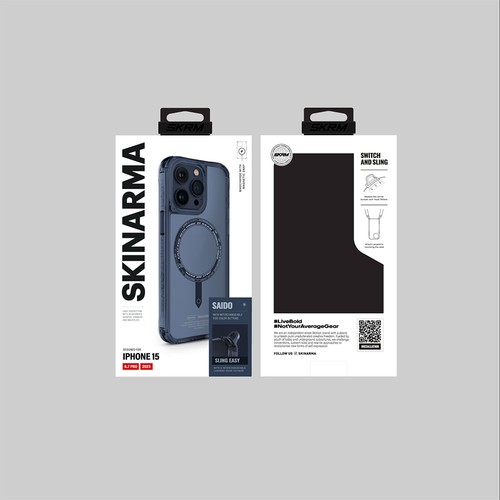 Apple iPhone 15 Pro Uyumlu Kılıf SkinArma Şeffaf Airbag Tasarımlı Magsafe Şarj Özellikli Saido Kapak