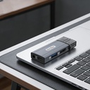 Go Des GD-CT085 Type-C Bağlantılı 4in1 HDTV Ses ve Video Adaptörü USB3.0/Hdmi/3.5mm/4K Ultra HD 60hz - 3