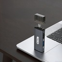 Go Des GD-CT085 Type-C Bağlantılı 4in1 HDTV Ses ve Video Adaptörü USB3.0/Hdmi/3.5mm/4K Ultra HD 60hz - 4
