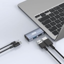 Go Des GD-CT085 Type-C Bağlantılı 4in1 HDTV Ses ve Video Adaptörü USB3.0/Hdmi/3.5mm/4K Ultra HD 60hz - 5