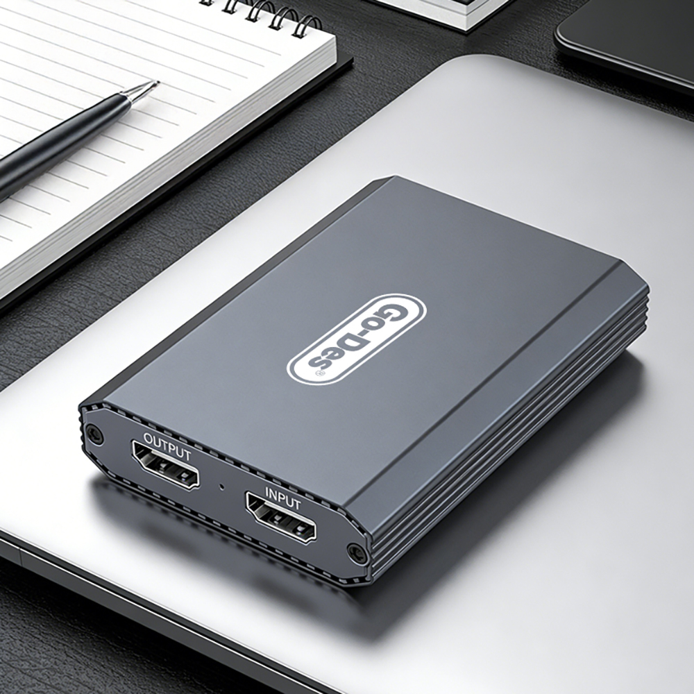 Go Des GD-6908 HDTV Ses ve Video Adaptörü USB-A/Hdmi/3.5mm/4K Ultra HD 60hz - 1