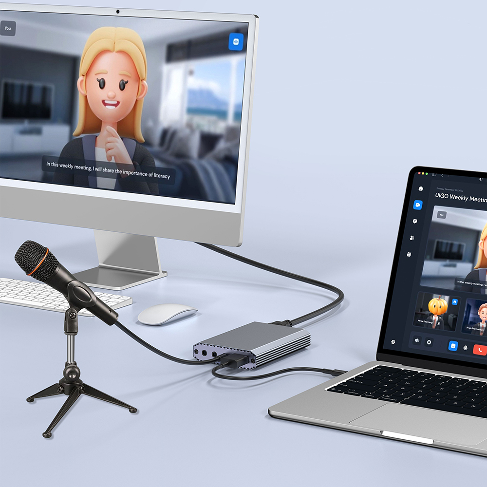 Go Des GD-6908 HDTV Ses ve Video Adaptörü USB-A/Hdmi/3.5mm/4K Ultra HD 60hz - 4
