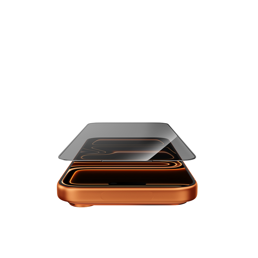 Apple iPhone 17 Pro Uyumlu Wiwu GT-034 Glass Ultra Privacy Serisi 3D Hayalet Ekran Koruyucu Cam + Kolay Uygulama Aparatı - 3