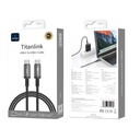 Wiwu Wi-C061 Titanlink Serisi Type-C to Type-C Hızlı Şarj Özellikli PD Data ve Şarj Kablosu 60W 2.5M - 2