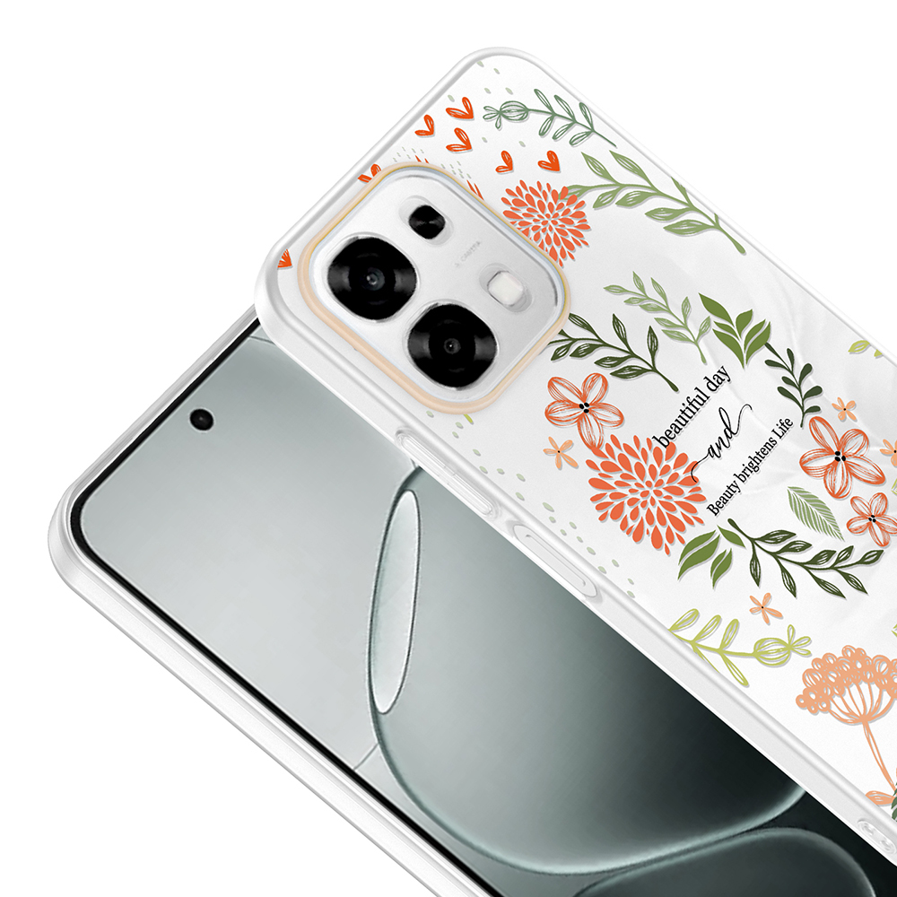 Oppo A6 Pro Uyumlu Kılıf Kamera Korumalı Desenli Zore Klip Kapak - 2