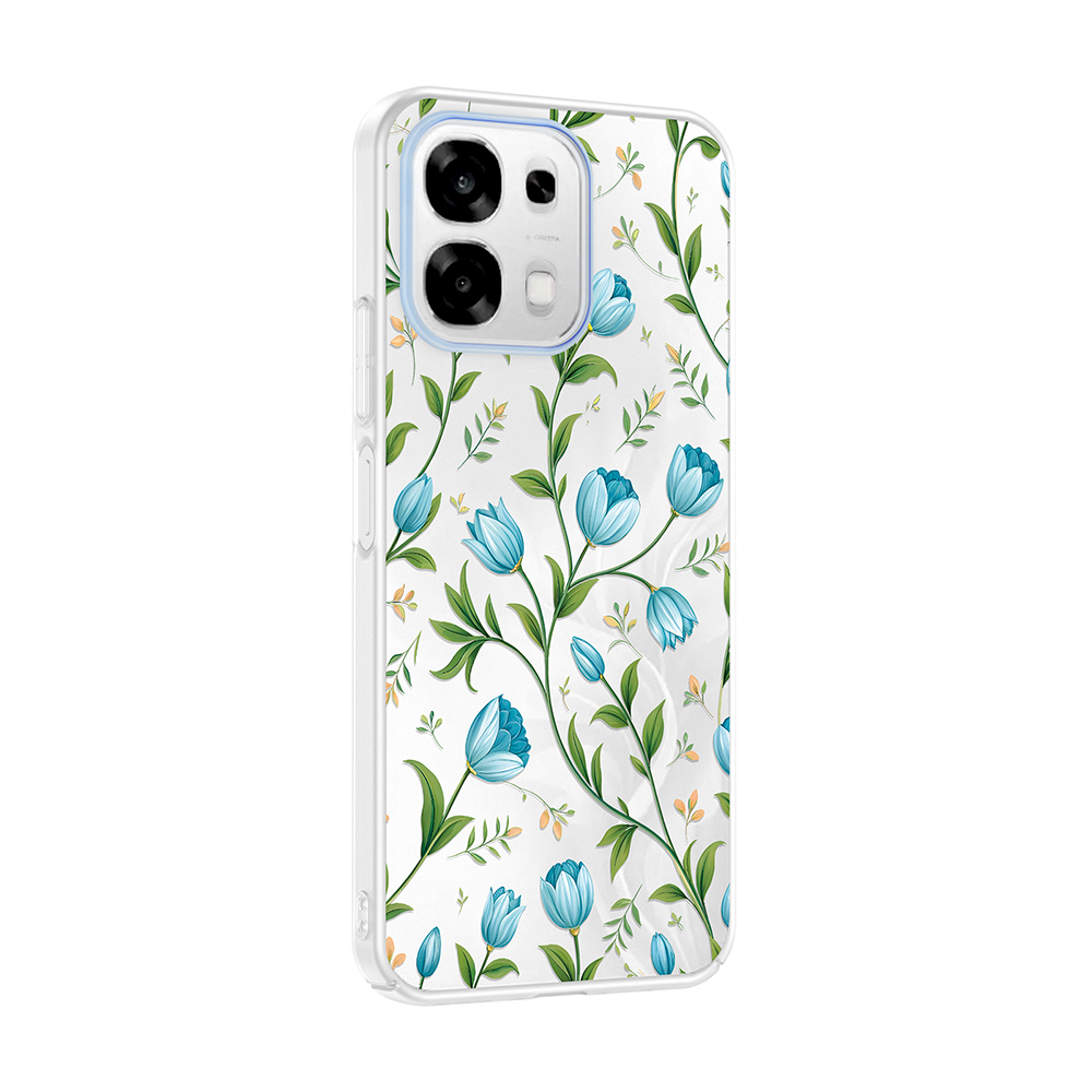 Oppo A6 Pro Uyumlu Kılıf Kamera Korumalı Desenli Zore Klip Kapak - 1