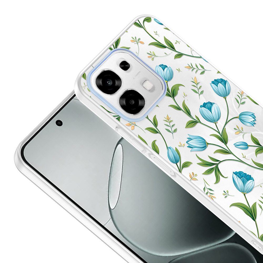 Oppo A6 Pro Uyumlu Kılıf Kamera Korumalı Desenli Zore Klip Kapak - 2