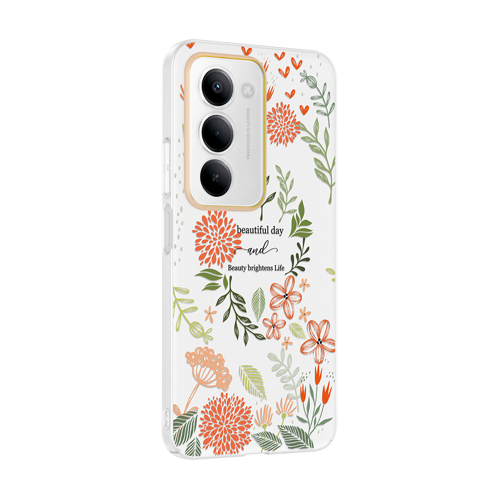 Xiaomi Redmi 15 Uyumlu Kılıf Kamera Korumalı Desenli Zore Klip Kapak - 1