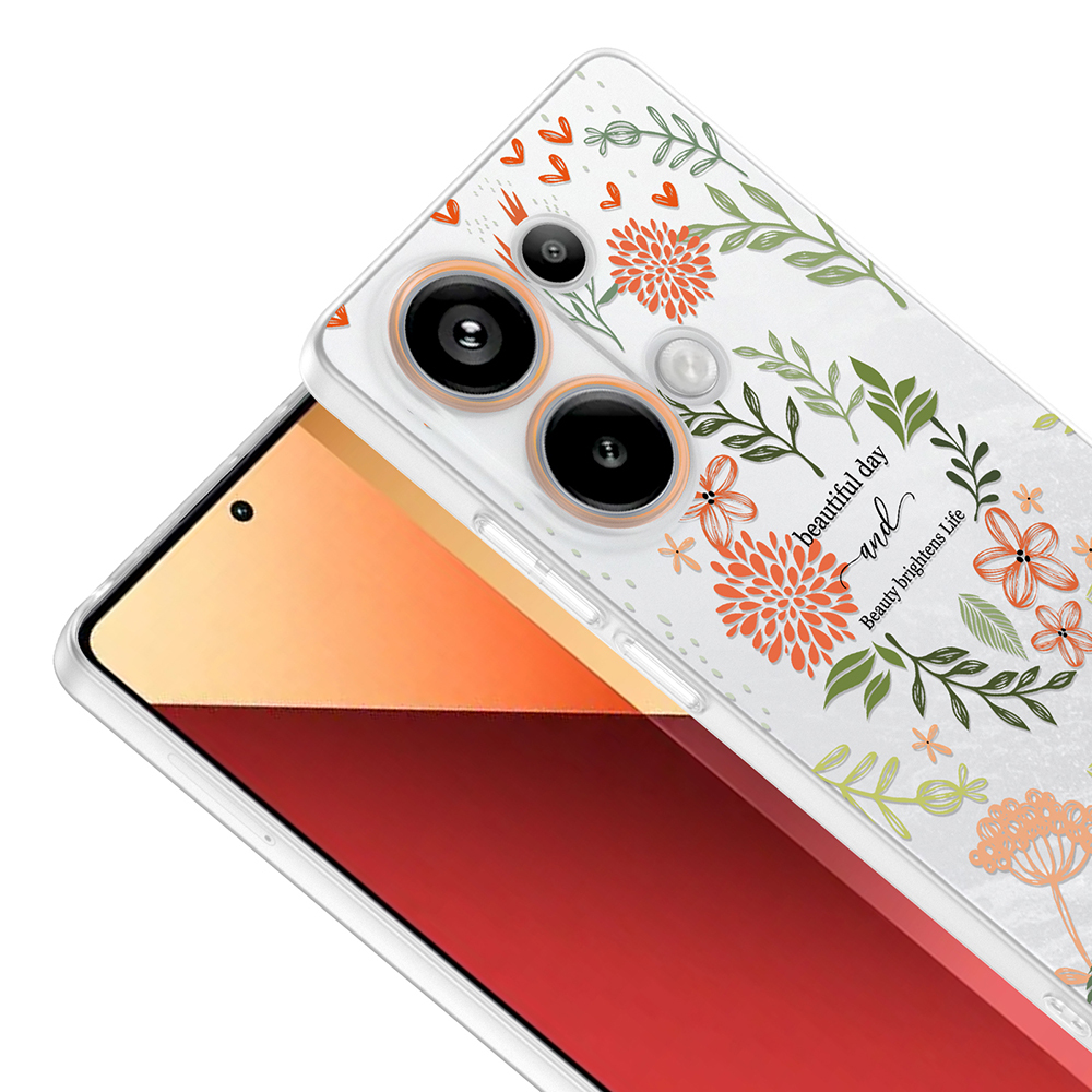 Xiaomi Redmi Note 13 Pro 4G Uyumlu Kılıf Kamera Korumalı Desenli Zore Klip Kapak - 2
