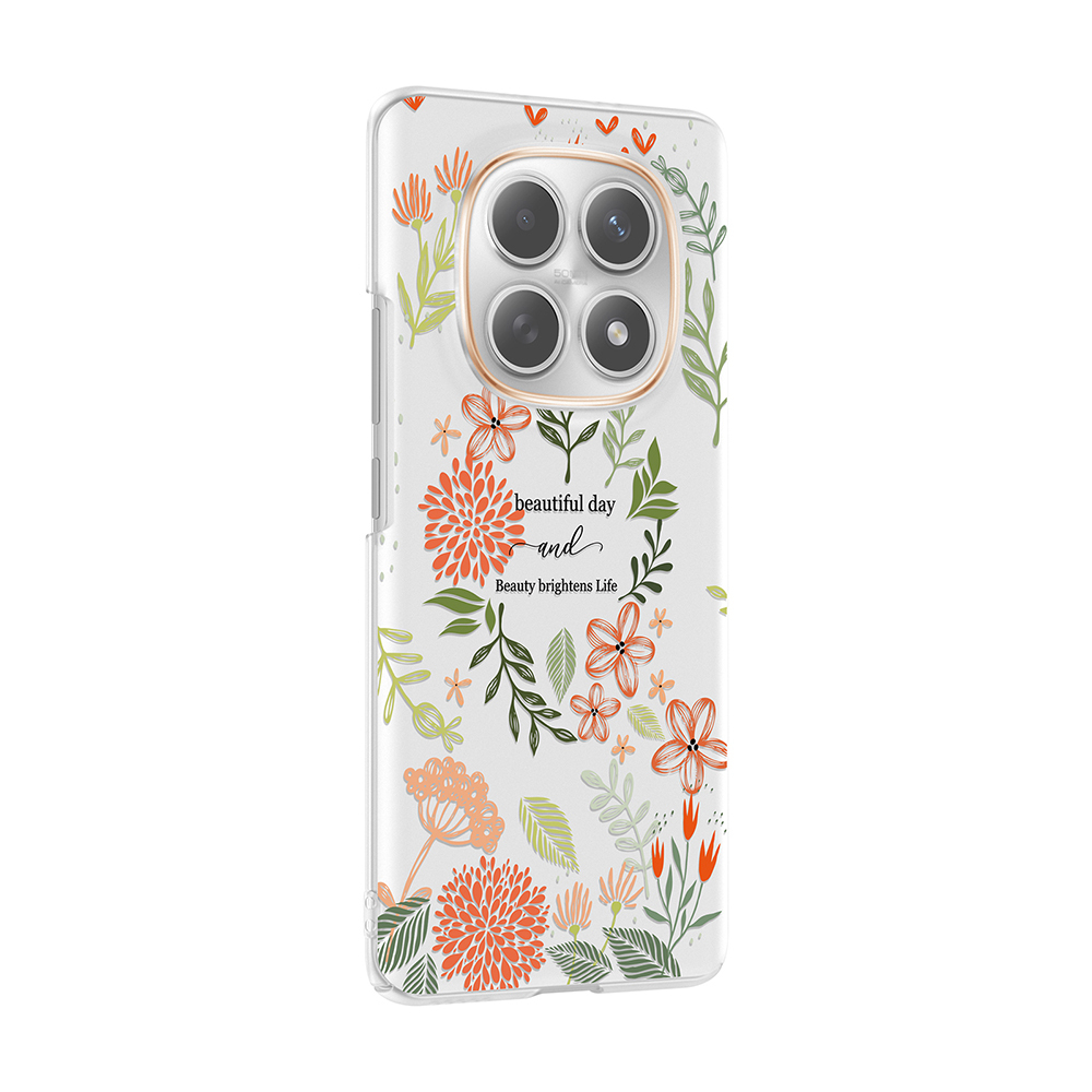 Xiaomi Redmi Note 15 4G Uyumlu Kılıf Kamera Korumalı Desenli Zore Klip Kapak - 1