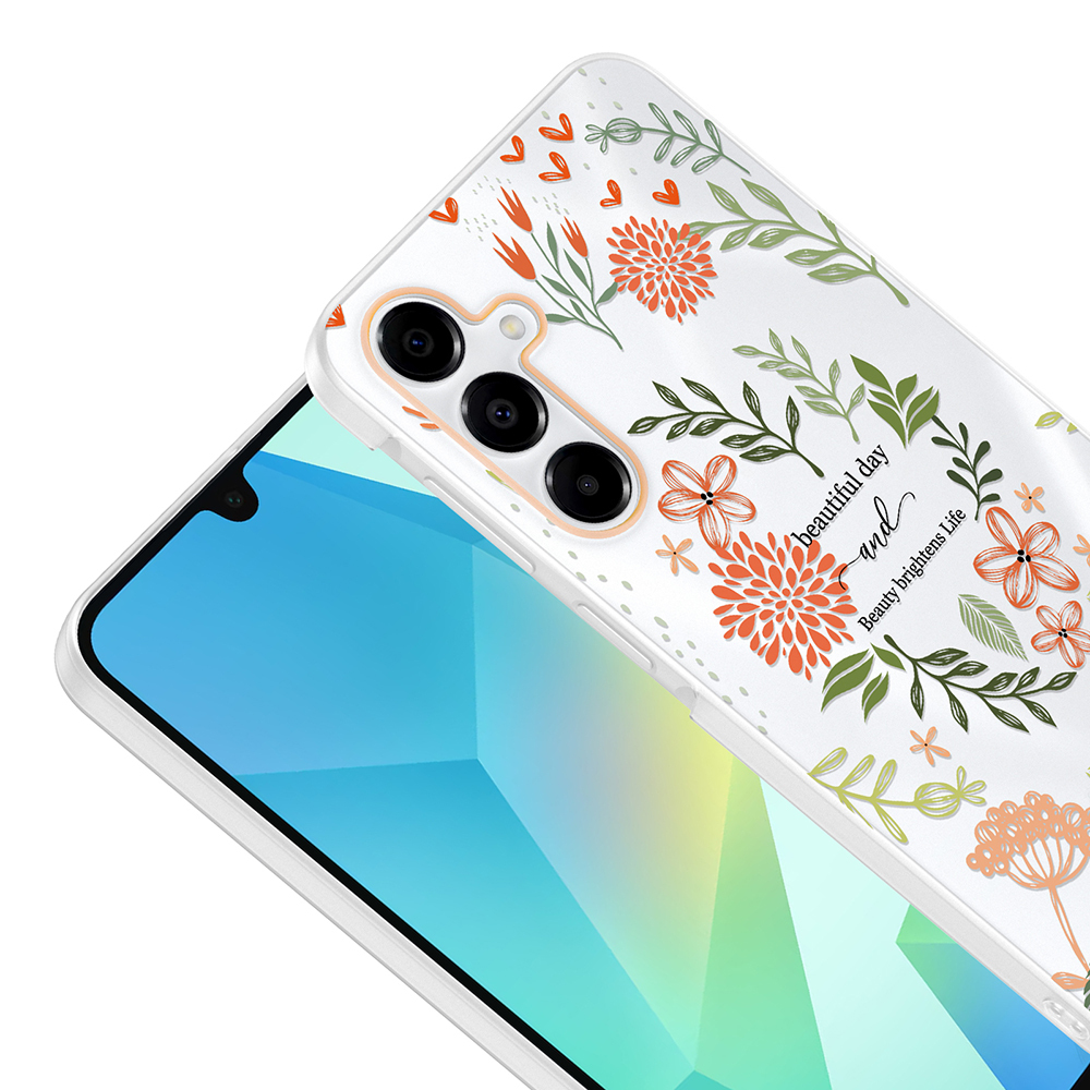 Samsung Galaxy A17 Uyumlu Kılıf Kamera Korumalı Desenli Zore Klip Kapak - 2