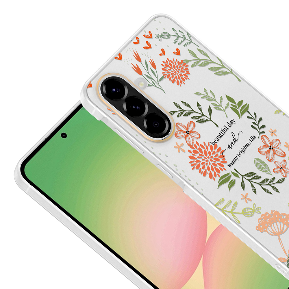 Samsung Galaxy A57 Uyumlu Kılıf Kamera Korumalı Desenli Zore Klip Kapak - 2