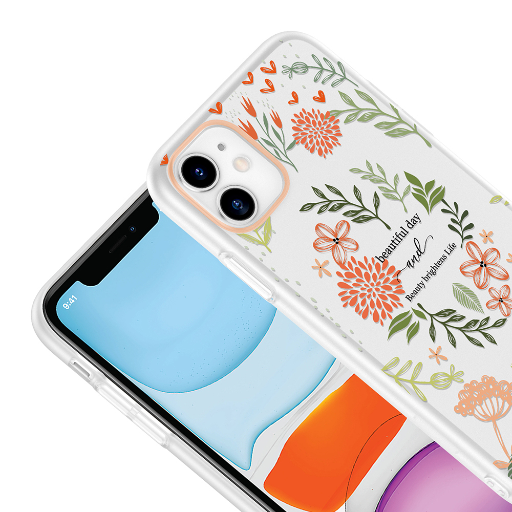 Apple iPhone 11 Uyumlu Kılıf Kamera Korumalı Desenli Zore Klip Kapak - 2