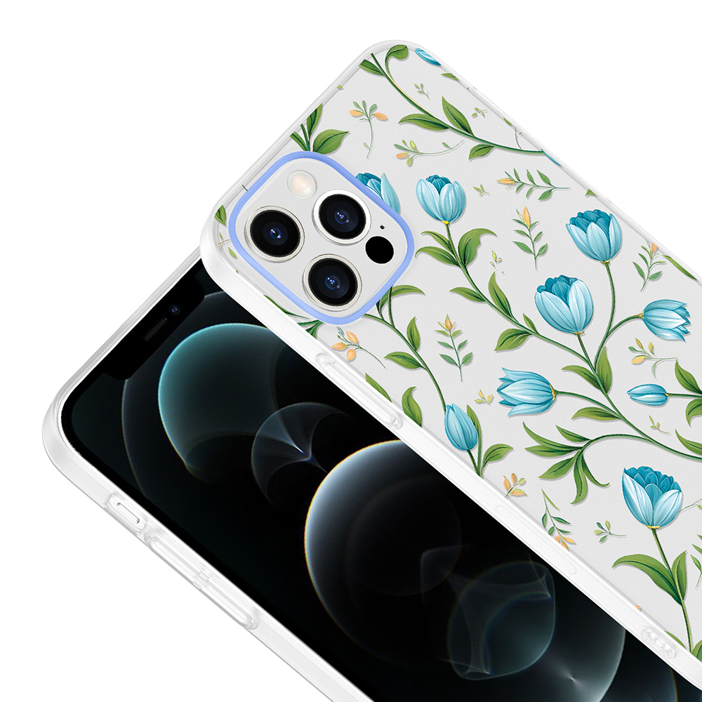Apple iPhone 12 Uyumlu Kılıf Kamera Korumalı Desenli Zore Klip Kapak - 2