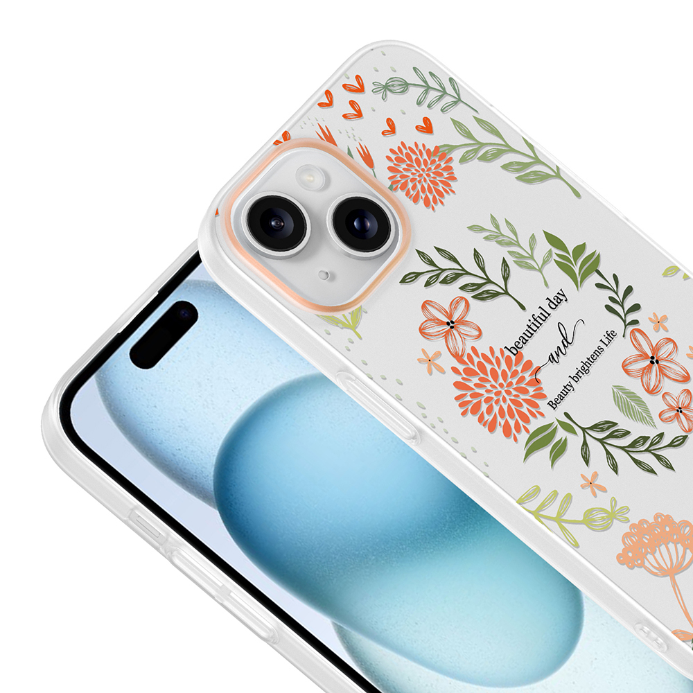 Apple iPhone 13 Uyumlu Kılıf Kamera Korumalı Desenli Zore Klip Kapak - 2