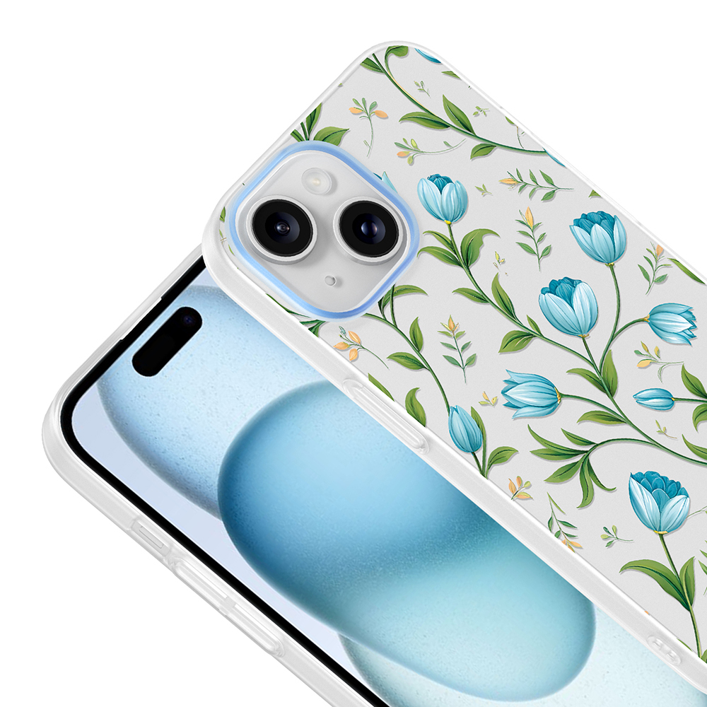 Apple iPhone 15 Uyumlu Kılıf Kamera Korumalı Desenli Zore Klip Kapak - 2