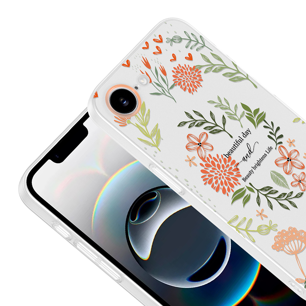 Apple iPhone 16E Uyumlu Kılıf Kamera Korumalı Desenli Zore Klip Kapak - 2