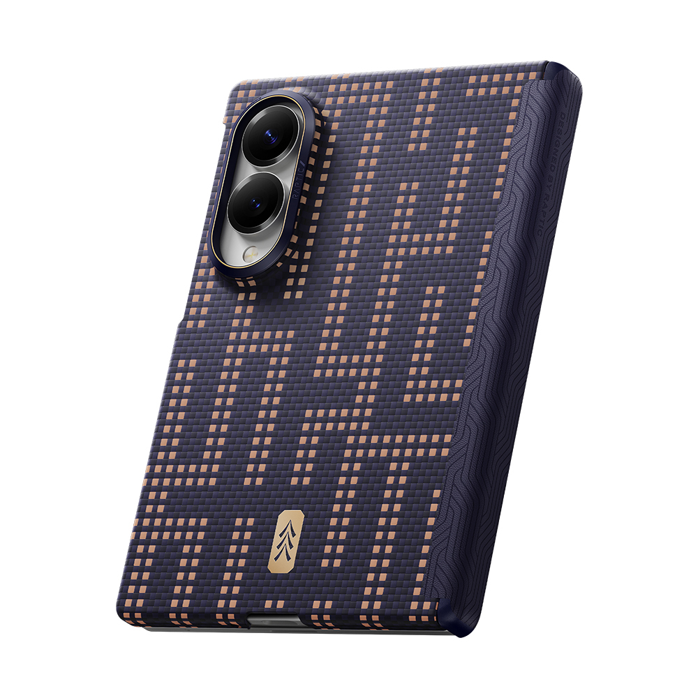 Galaxy Z Fold 8 Kılıf M-safe Şarj Özellikli Raptic Aramid SkinPro Serisi Karbon Kapak - 4