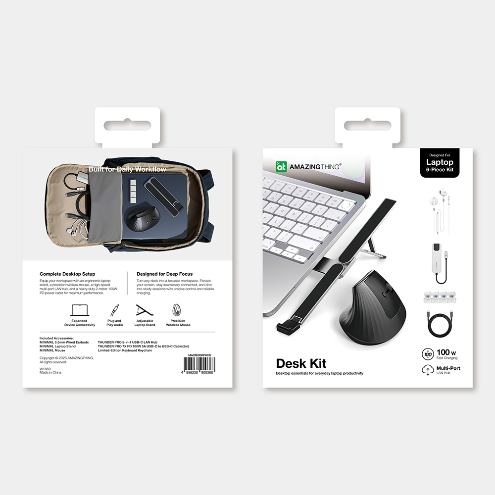 Amazingthing 5in1 Laptop Notebook Günlük Aksesuar Masaüstü Kiti - 2