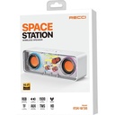 Recci RSK-W38 Space Station Serisi RGB Led Işıklı Bluetooth Hoparlör FM Radio Özellikli