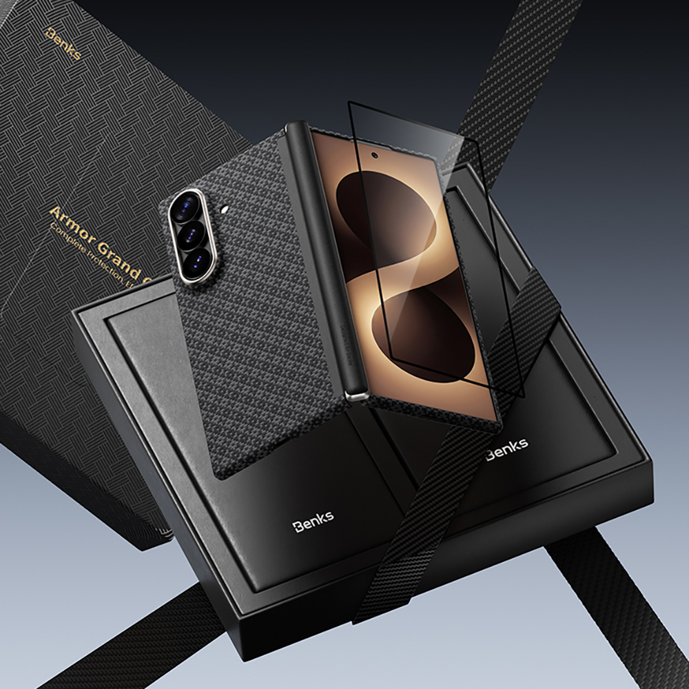 Galaxy Z Fold 8 Ultra Benks ArmorAir ArmorGrid Grand Combo Üçlü Aksesuar Seti (Ön Arka Kevlar Karbon Kapak + Ekran Koruyucu) - 3