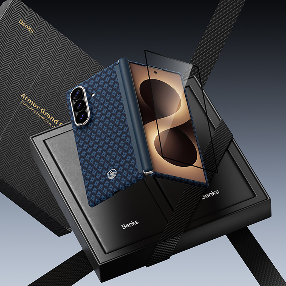 Galaxy Z Fold 8 Ultra Benks ArmorAir ArmorGrid Grand Combo Üçlü Aksesuar Seti (Ön Arka Kevlar Karbon Kapak + Ekran Koruyucu) - 3