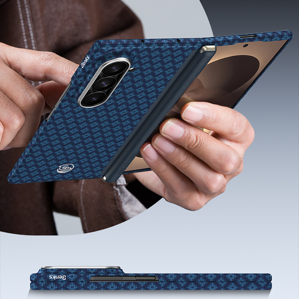 Galaxy Z Fold 8 Ultra Benks ArmorAir ArmorGrid Grand Combo Üçlü Aksesuar Seti (Ön Arka Kevlar Karbon Kapak + Ekran Koruyucu) - 9
