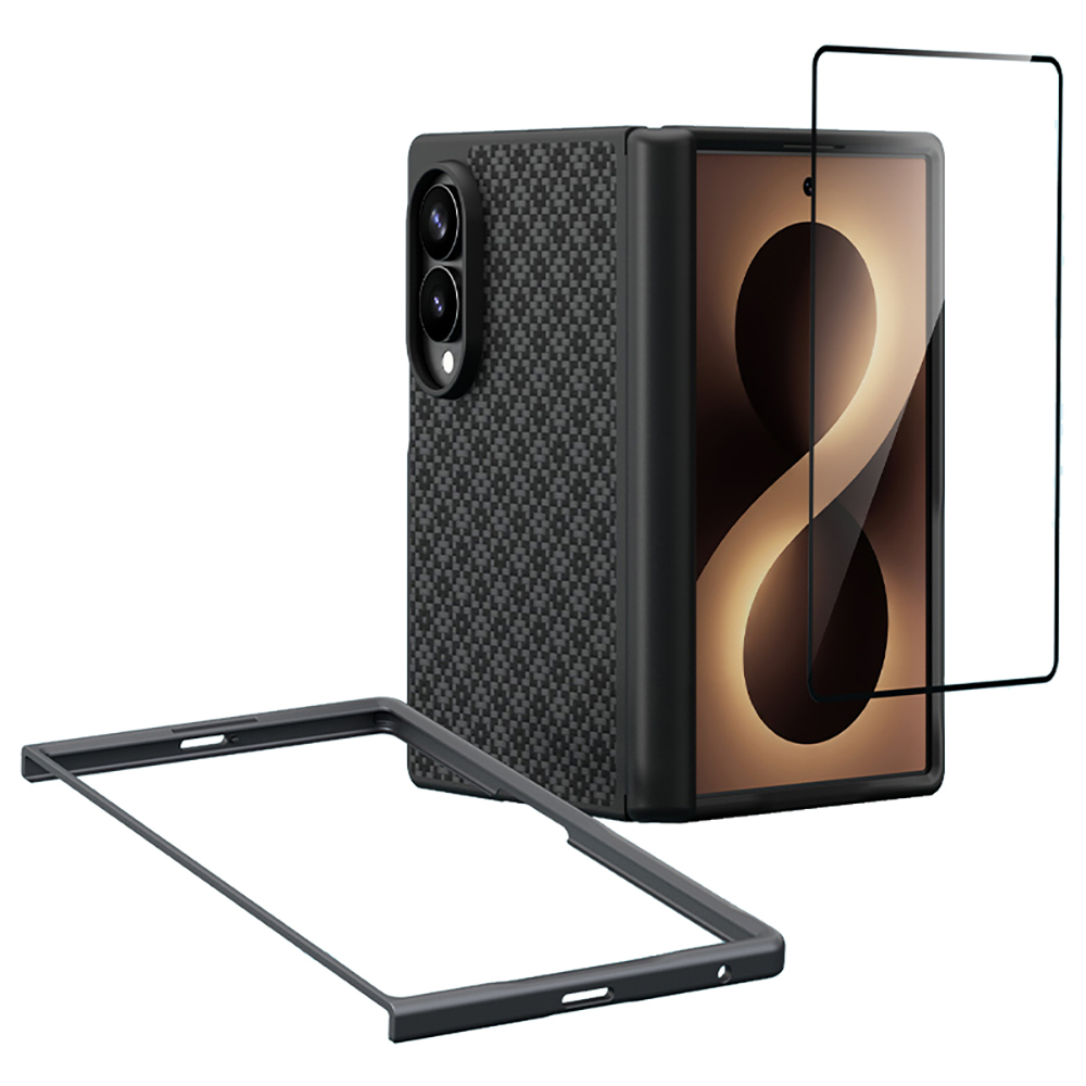 Galaxy Z Fold 8 Benks ArmorPro ArmorGrid Grand Combo Üçlü Aksesuar Seti (Ön Arka Kevlar Karbon Kapak + Ekran Koruyucu) - 5