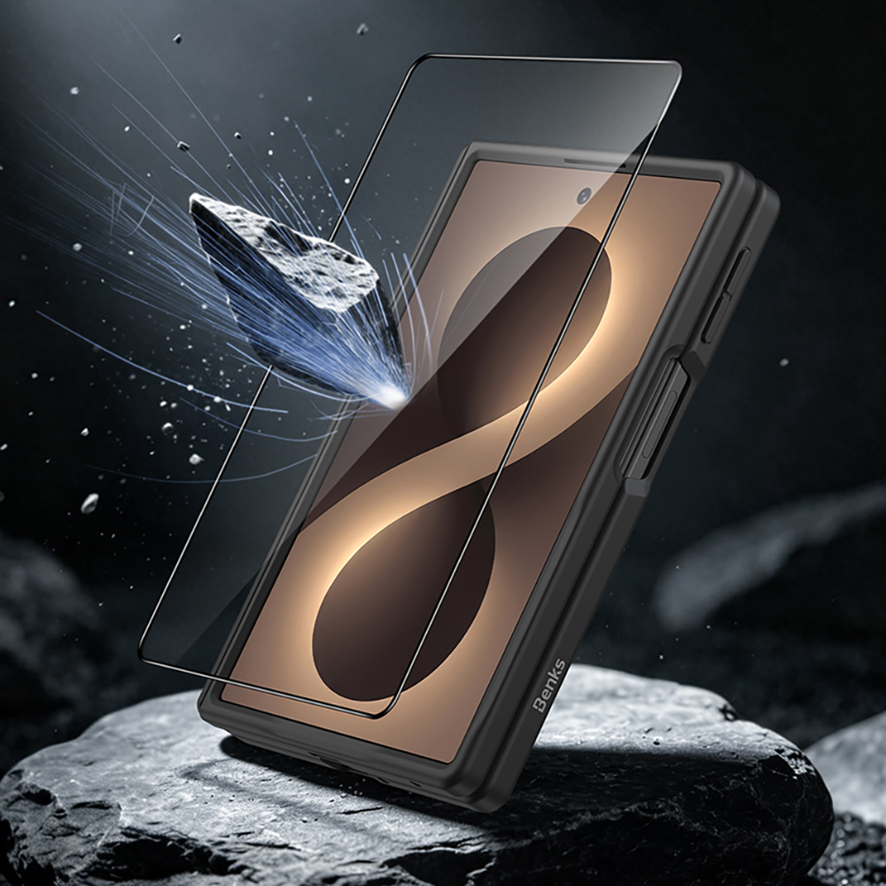 Galaxy Z Fold 8 Benks ArmorPro ArmorGrid Grand Combo Üçlü Aksesuar Seti (Ön Arka Kevlar Karbon Kapak + Ekran Koruyucu) - 9