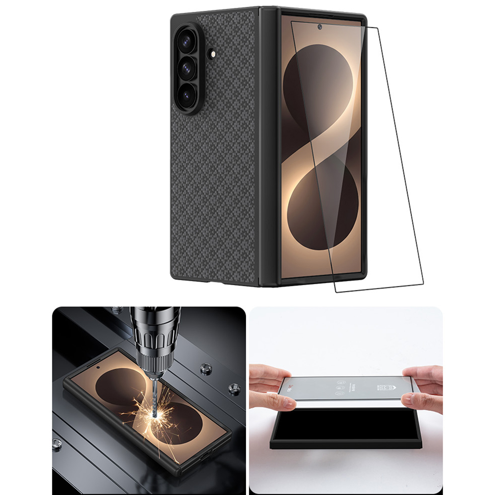 Galaxy Z Fold 8 Ultra Benks ArmorPro ArmorGrid Grand Combo Üçlü Aksesuar Seti (Ön Arka Kevlar Karbon Kapak + Ekran Koruyucu) - 5