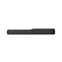 Samsung Galaxy Z Flip Uyumlu 8 Kılıf M-safe Şarj Özellikli 600D Aramid Karbon Fiber Pitaka Edge Serisi Black-Grey Twill Kapak - 5
