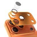 Apple iPhone 17 Pro Max Uyumlu Mohseven Alüminyum Kaplamalı Safir Anti Reflective Kamera Lens Koruyucu - 2