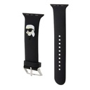Apple Watch 7 41mm Uyumlu Karl Lagerfeld Orjinal Lisanslı İkonik Karl Head Logolu Silikon Kordon - 2