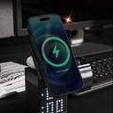 Apple iPhone 17 Uyumlu Kılıf M-safe Şarj Özellikli Metal Standlı Lenyes CK225 Kapak - 3