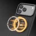 Apple iPhone 17 Uyumlu Kılıf M-safe Şarj Özellikli Metal Standlı Lenyes CK225 Kapak - 5