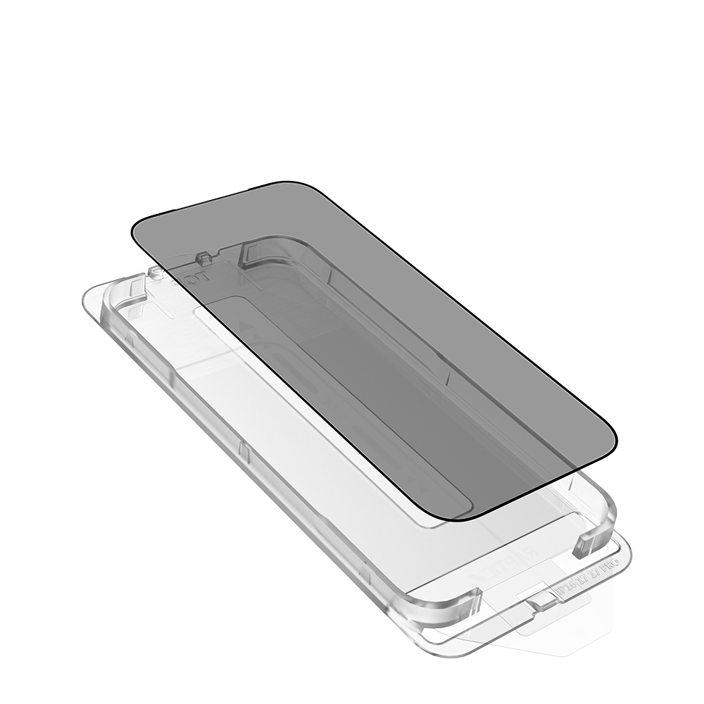 Apple iPhone 17 Uyumlu Raptic Air Glass 2.5D Privacy Hayalet Ekran Koruyucu 2 Adet + Kolay Uygulama Aparatlı - 5