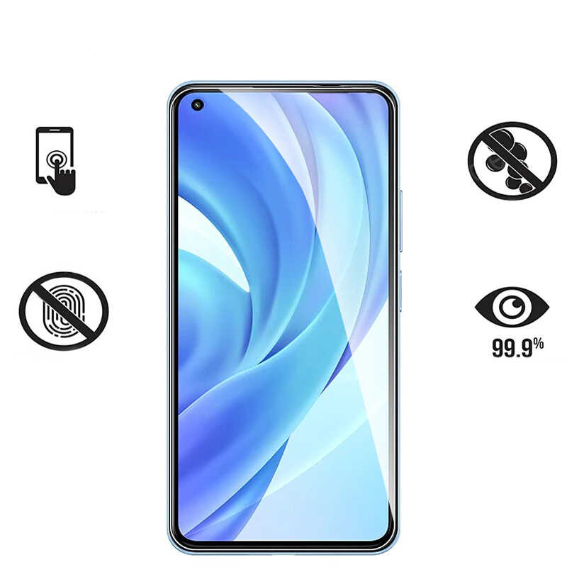 Infinix Note 8i Uyumlu Zore Maxi Glass Temperli Cam Ekran Koruyucu - 4