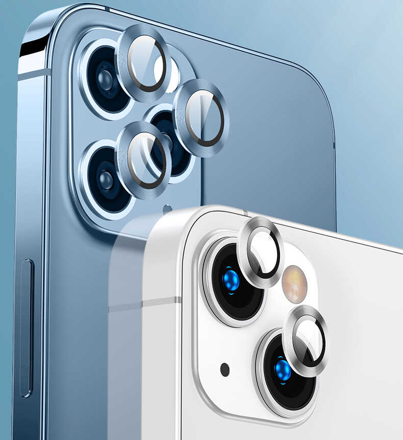 Apple iPhone 13 Pro Max Uyumlu Zore CL-02 Kamera Lens Koruyucu - 12